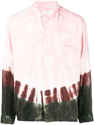 Toga tie-dye button-down shirt - Pink