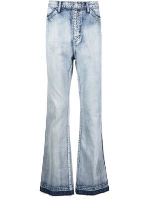 Toga Virilis acid-wash straight-leg jeans - Blue