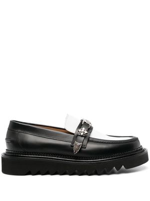 Toga Virilis chunky leather loafers - Black