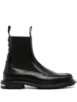 Toga Virilis embellished leather Chelsea boots - Black