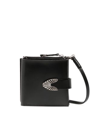 Toga Virilis embossed-logo foldover wallet - Black
