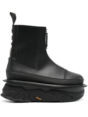 Toga Virilis rivet-detail leather boots - Black