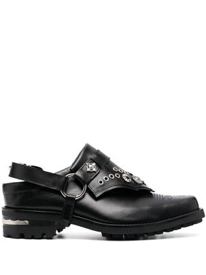 Toga Virilis studded 40mm leather loafers - Black