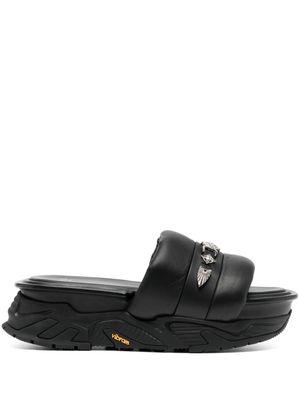 Toga Virilis studded leather sandals - Black