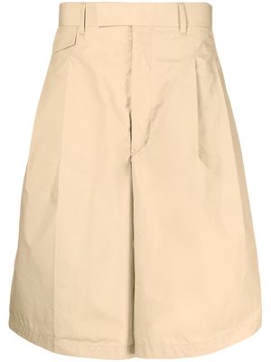Toga Virilis wide-leg cotton shorts - Brown