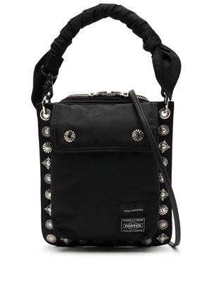 Toga Virilis x Porter stud-embellishment shoulder bag - Black