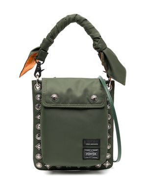 Toga Virilis x Porter stud-embellishment shoulder bag - Green