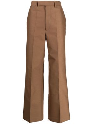 Toga wide-leg wool-silk trousers - Brown