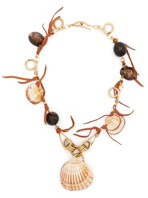 Tohum Samsara I shell-pendant necklace - Gold