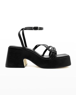 Toinet leather Ankle-Strap Platform Sandals