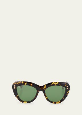 Tokyo Tortoise Acetate Cat-Eye Sunglasses