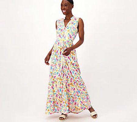 Tolani Collection Printed Sleeveless Maxi Dress