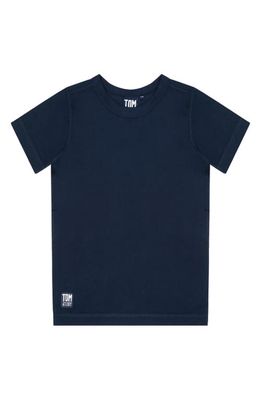 Tom & Teddy Kids' Short Sleeve Rashguard in Deep Blue