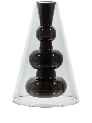Tom Dixon Bump vase cone - Black