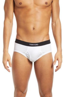 Tom Ford 2-Pack Cotton Stretch Jersey Briefs in White
