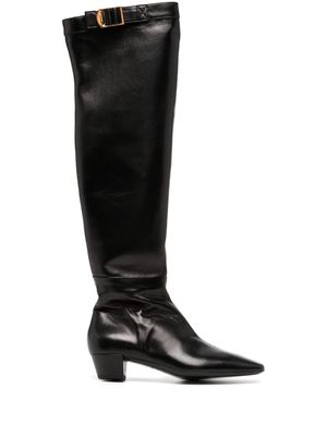 TOM FORD 40mm knee-length leather boots - Black