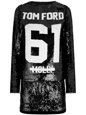TOM FORD 61 sequinned minidress - Black