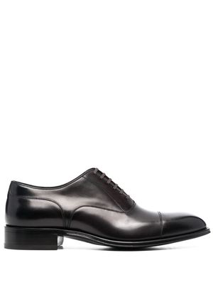 TOM FORD almond-toe calf leather Oxford shoes - Brown