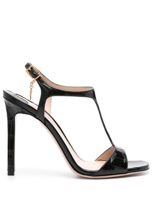 TOM FORD Angelina 105mm leather sandals - Black