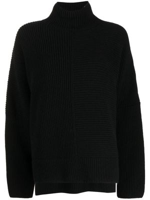 TOM FORD asymmetric cashmere rib-knit jumper - Black