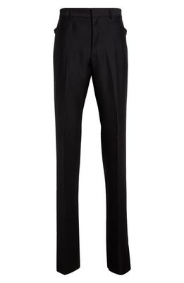 TOM FORD Atticus Wool & Silk Organza Trousers in Black