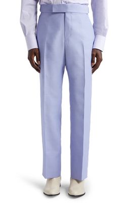 TOM FORD Atticus Wool & Silk Organza Trousers in Ice Lavender
