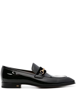 TOM FORD Bailey-chain leather loafers - Black