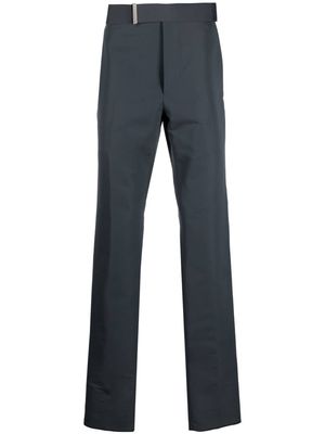 TOM FORD belted straight-leg trousers - Blue