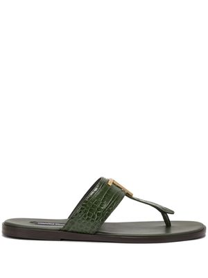 TOM FORD Brighton leather sandals - Green