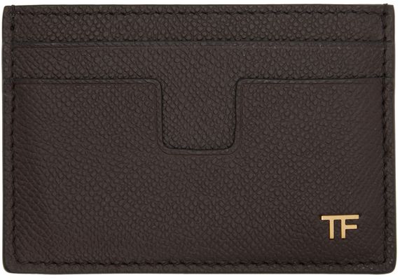 TOM FORD Brown Classic Card Holder
