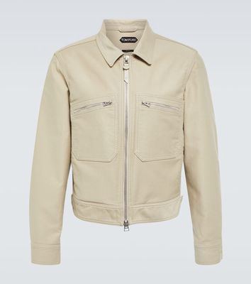 Tom Ford Brushed cotton blouson jacket