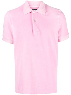 TOM FORD brushed cotton polo shirt - Pink