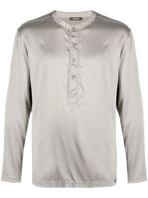 TOM FORD buttoned long-sleeved T-Shirt - Green