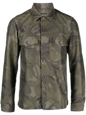 TOM FORD camouflage-print shirt jacket - Green