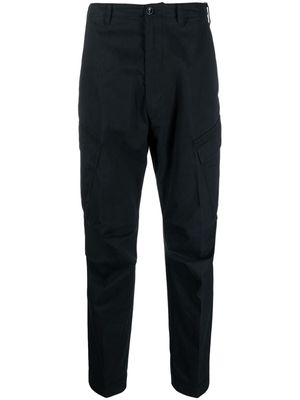 TOM FORD cargo-pockets straight-leg cotton trousers - Blue
