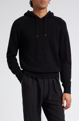 TOM FORD Cashmere Blend Hoodie Sweater in Black