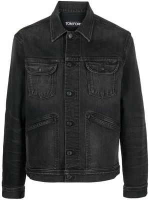 TOM FORD chore-style denim jacket - Black