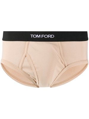 TOM FORD classic logo waistband briefs - Neutrals
