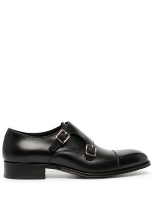 TOM FORD Claydmon leather monk shoes - Black