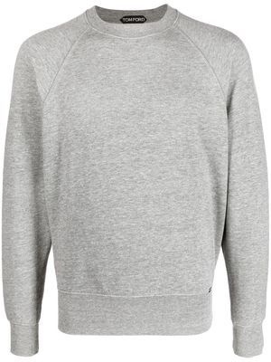 TOM FORD cotton crew neck sweatshirt - Grey
