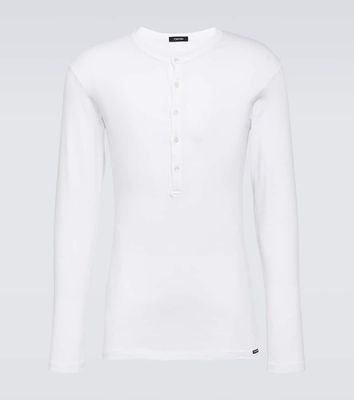 Tom Ford Cotton jersey Henley shirt