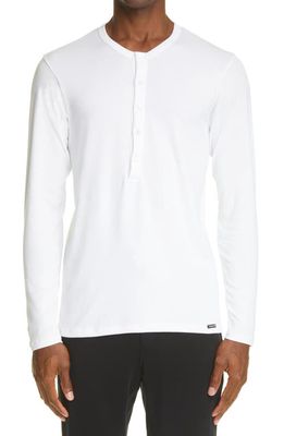 TOM FORD Cotton Knit Henley in White