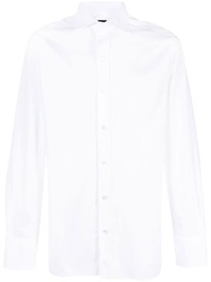 TOM FORD cotton poplin long-sleeve shirt - White