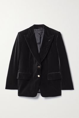 TOM FORD - Cotton-velvet Blazer - Black