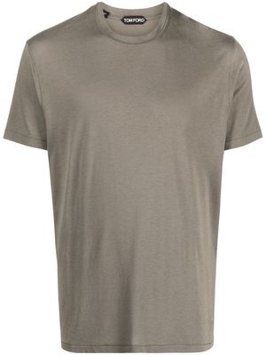 TOM FORD crew-neck fitted T-shirt - Green