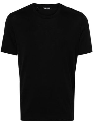 TOM FORD crew-neck knitted T-shirt - Black