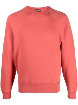 TOM FORD crew-neck raglan-sleeve sweatshirt - Red