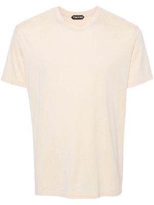 TOM FORD crew-neck short-sleeve T-shirt - Yellow