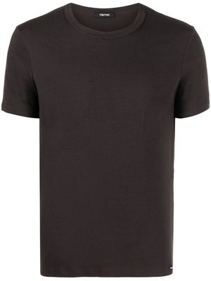 TOM FORD crew neck T-shirt - Brown