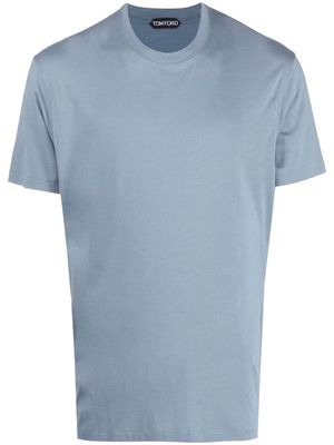 TOM FORD crewneck short-sleeved T-shirt - Blue